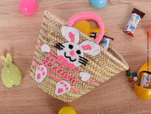 Personalized Easter Handmade Straw Basket: A Unique and Special Gift